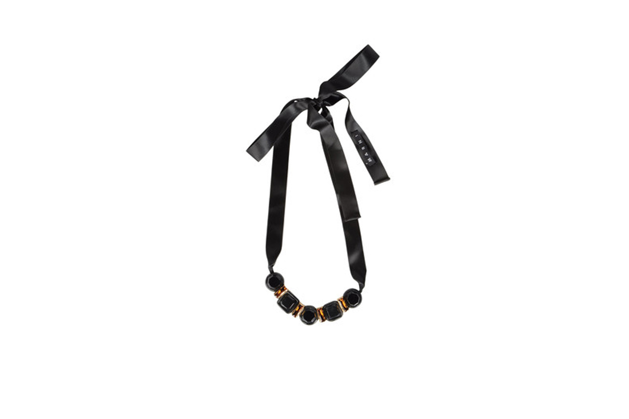 Collana nastro nero Marni