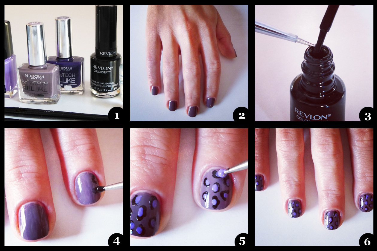 01 Beauty manicure tutorial maculato step by step