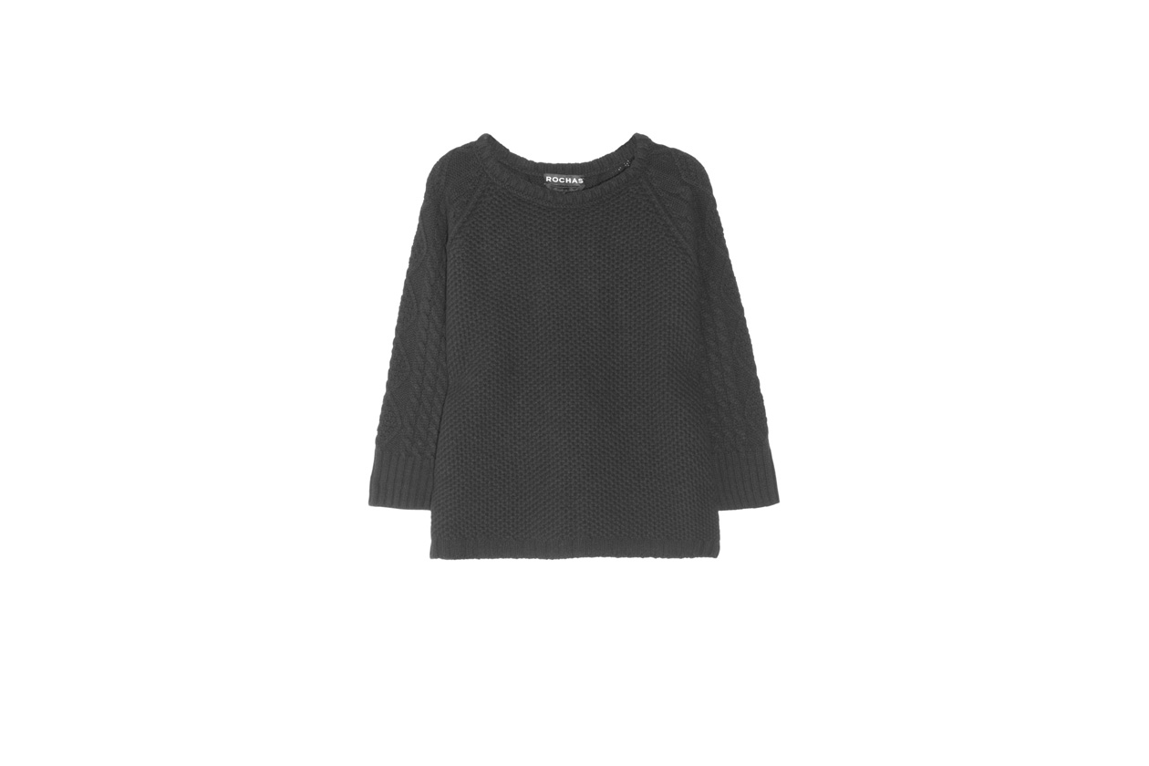 01 Rosso Nero Maglia Rochas pull nero
