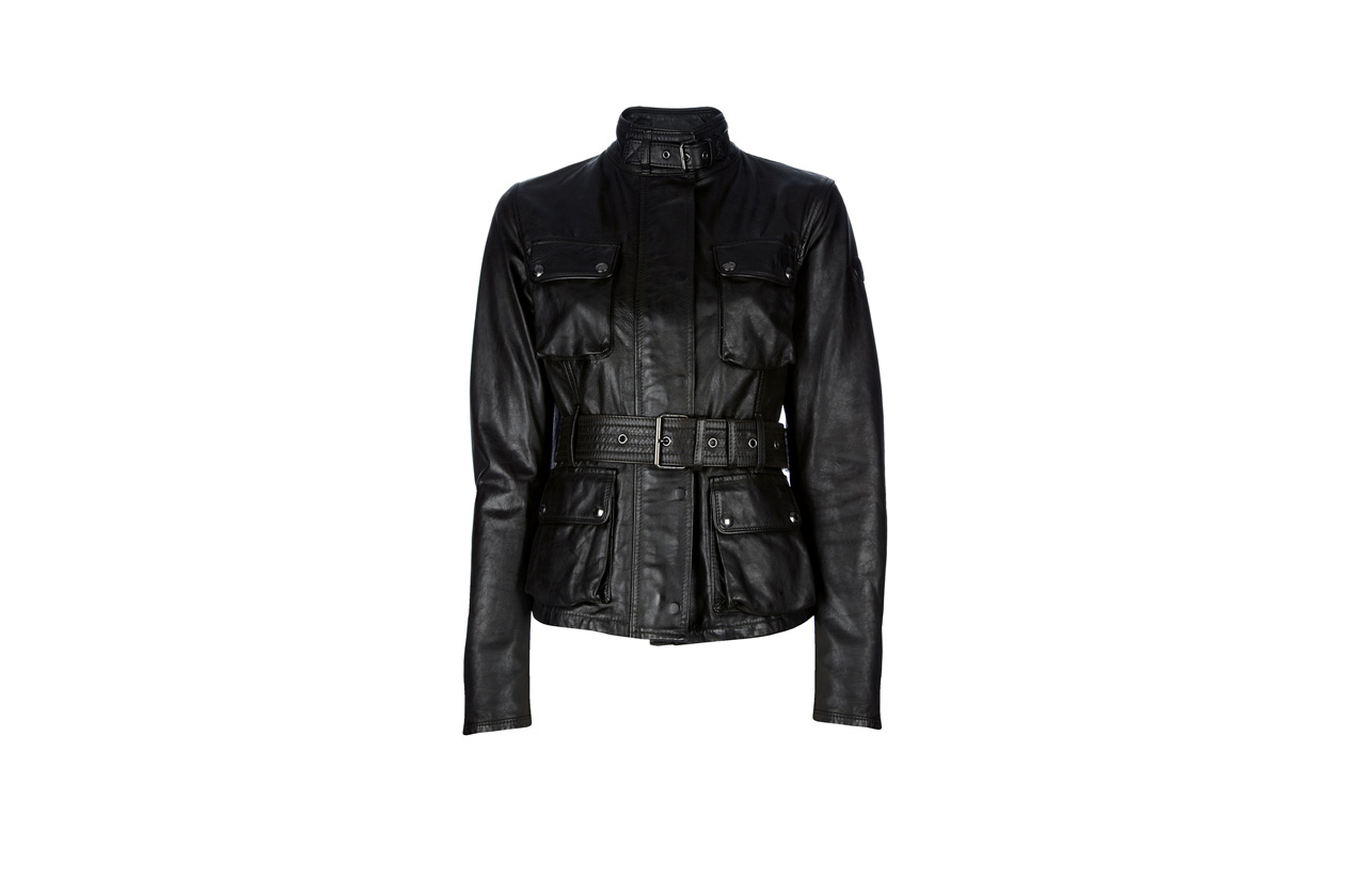 03 Rosso Nero Pelle Belstaff nera