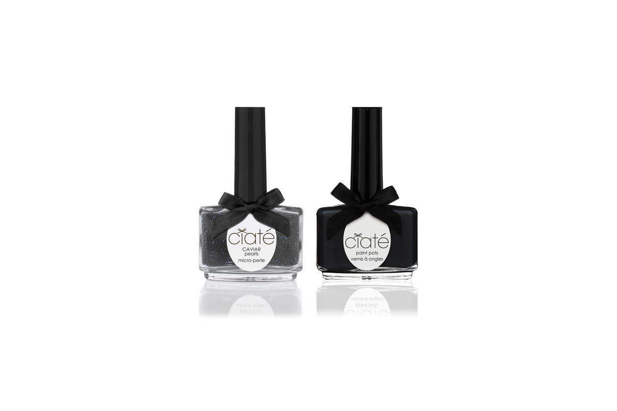 Le nuance consigliate per un evento chic? Il duo Black Pearls Caviar Manicure di Ciaté