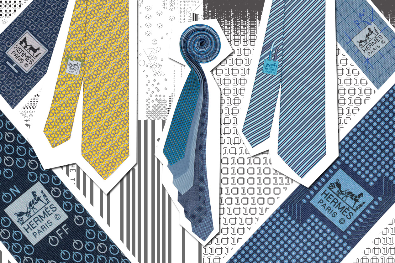 Le cravatte speciali di Hermès in mostra a Milano
