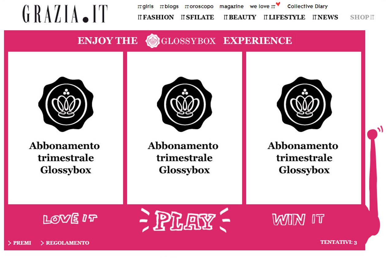GlossyBox: Vinci prodotti beauty con la nostra Slot machine!
