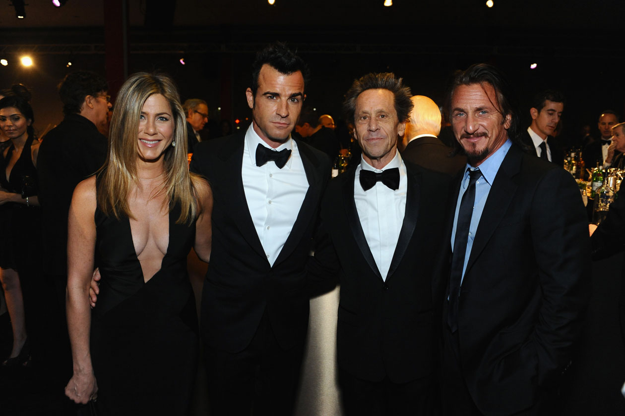 Jennifer Aniston & Justin Theroux, Brian Grazer, Sean Pen
