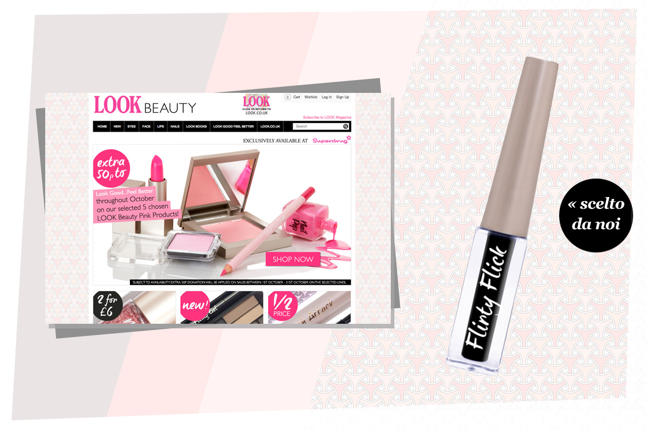 Look beauty è il make up shop del magazine inglese Look: prodotti testati con prezzi che vanno dalle due/tre sterline fino alle venti per le palette pro