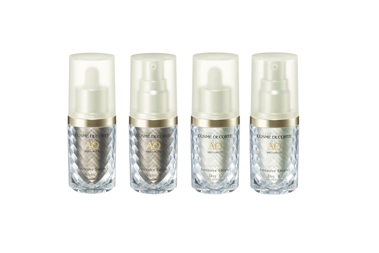 Quattro diverse formule giorno e notte per l’Intensive serum AQ Meliorty di Cosme Decorte