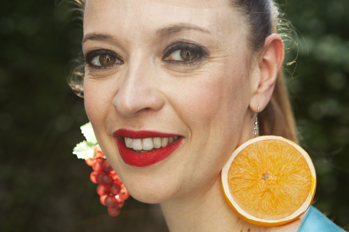 Roberta Sarchi orecchini a forma di frutta