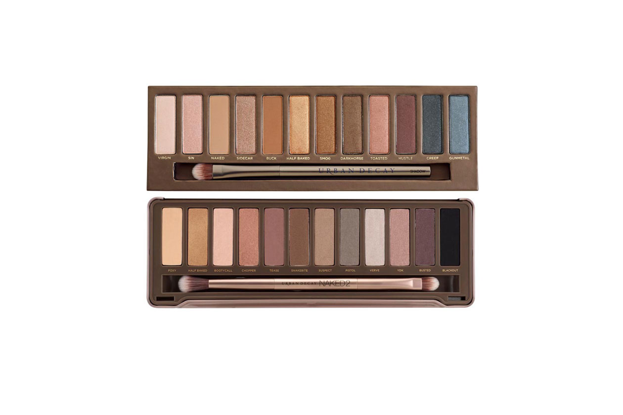 Urban Decay Palette Naked 1 versus Naked 2