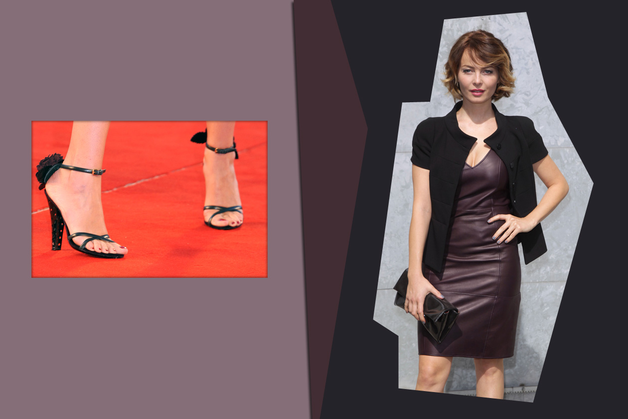 Violante Placido ha esibito una pedicure perfetta in uno degli ultimi red carpet