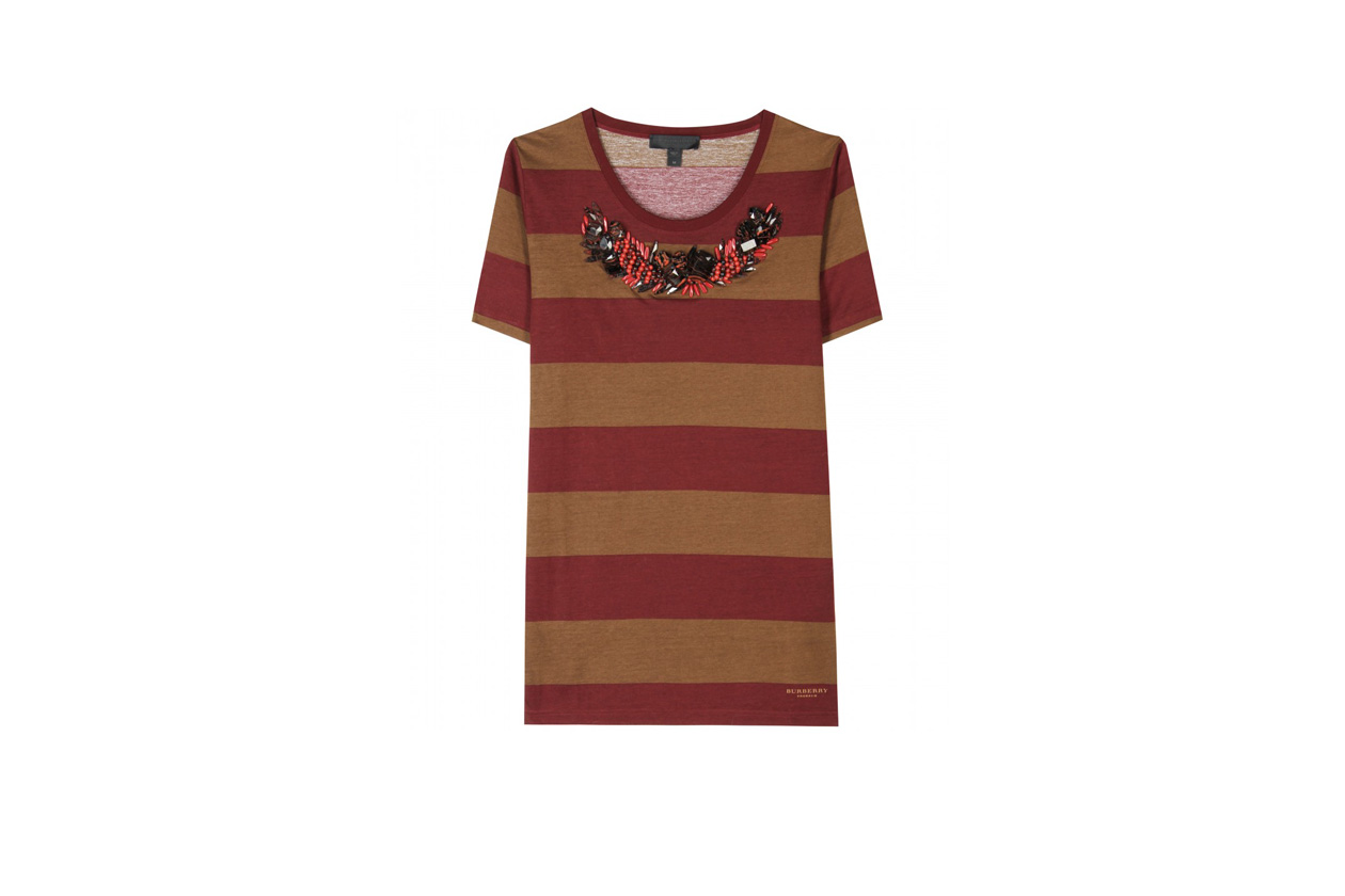 TopList abiti borse gioiello P00050680 EMBELLISHED T SHIRT STANDARD