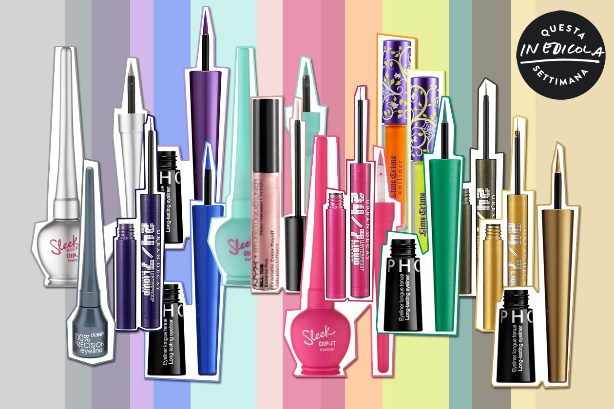 Eyeliner colorati per un look allegro e frizzante