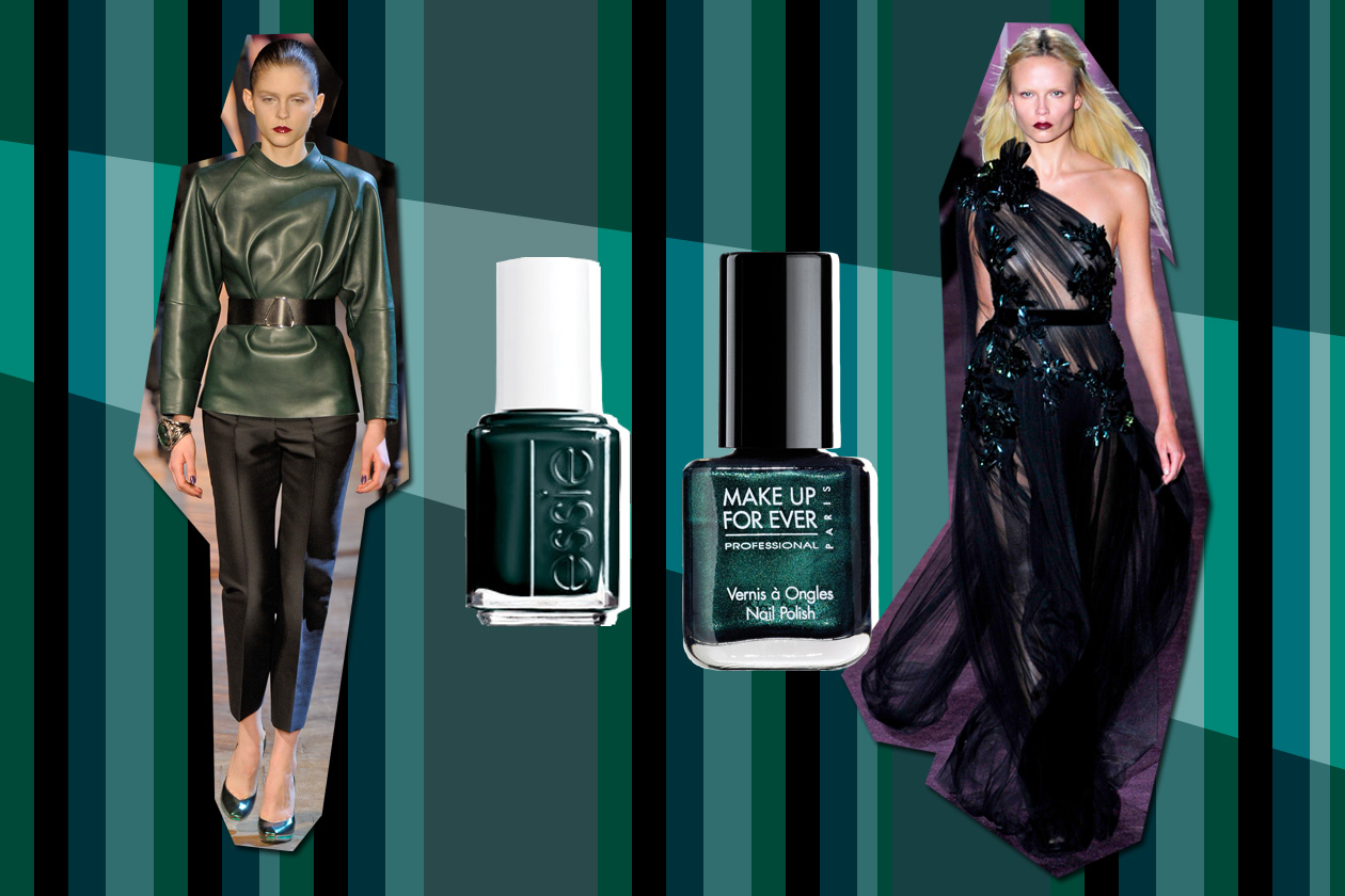 verde petrolio essie make up for ever