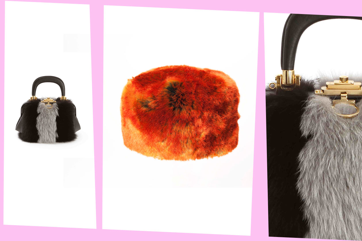 Fur Details ROBERTA DA CAMERINO Bagonghi Pelle Volpe Bajadera Tappo