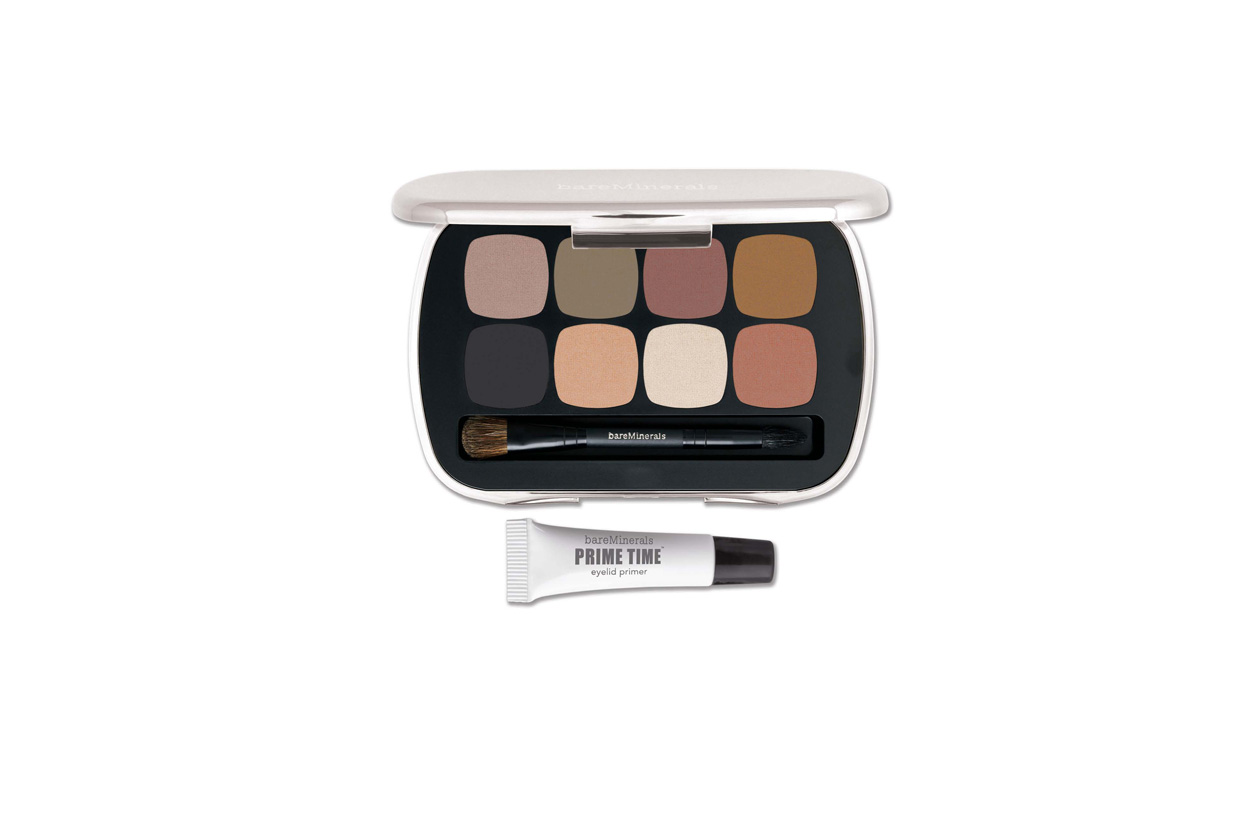 La palette bareMinerals è formata da ombretti dalla texture setosa e da una base make up occhi