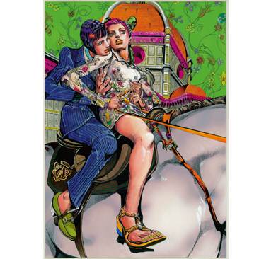 Gucci: le vetrine Manga di Hirohiko Araki