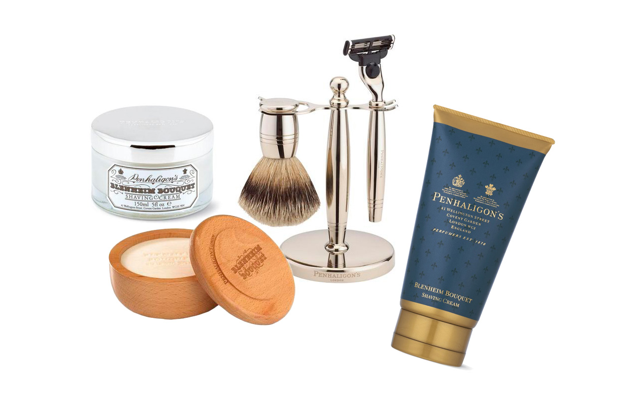 Accessori vintage e creme da barba delicatissime per Blenheim Bouquet di Penhaligon’s