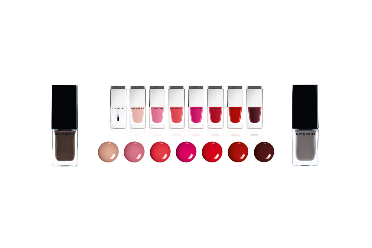 Givenchy sceglie sette diverse tonalità di smalti per LeRouge& LeVernis Collection