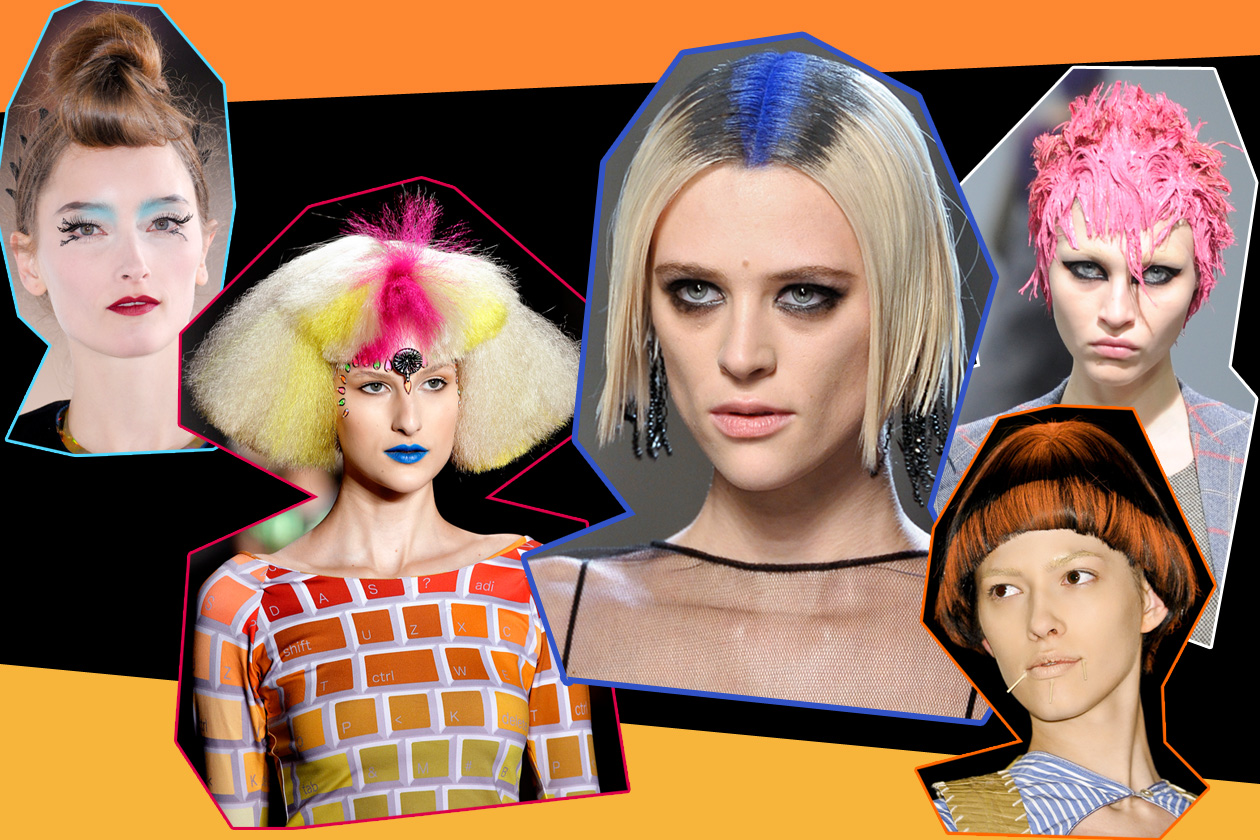Capelli: colorati, fluo, con hairdo per look eccentrici adatti a sfidare le regole