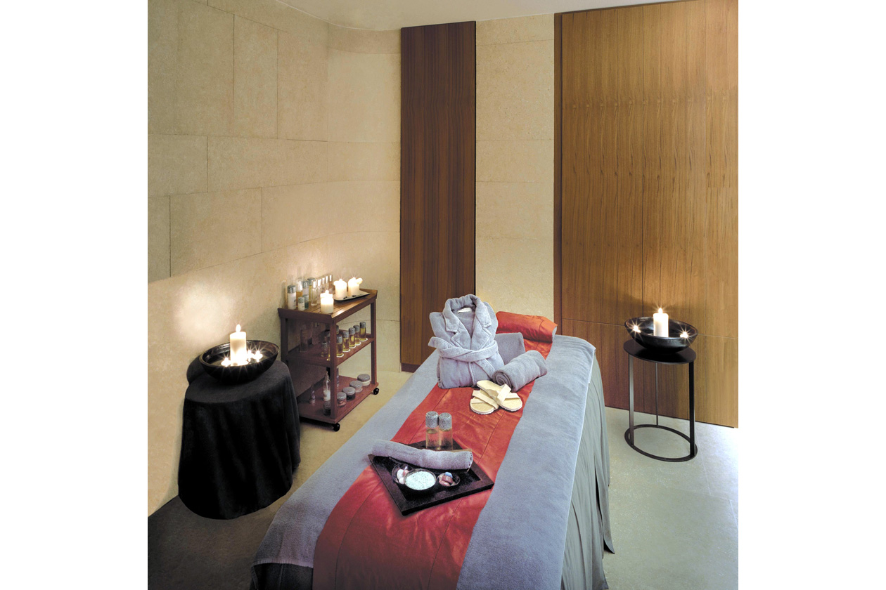 La cabina della SPA Hotel Bulgari dove abbiamo provato il massaggio total body