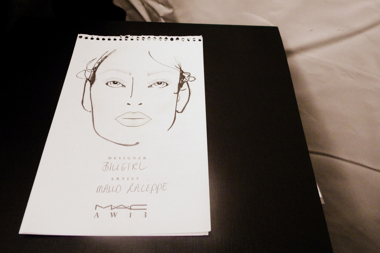 La face chart firmata da Maud Laceppe di MAC