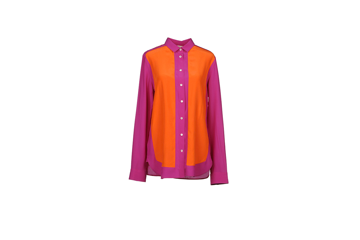 013 Fashion Camicie Color block celine