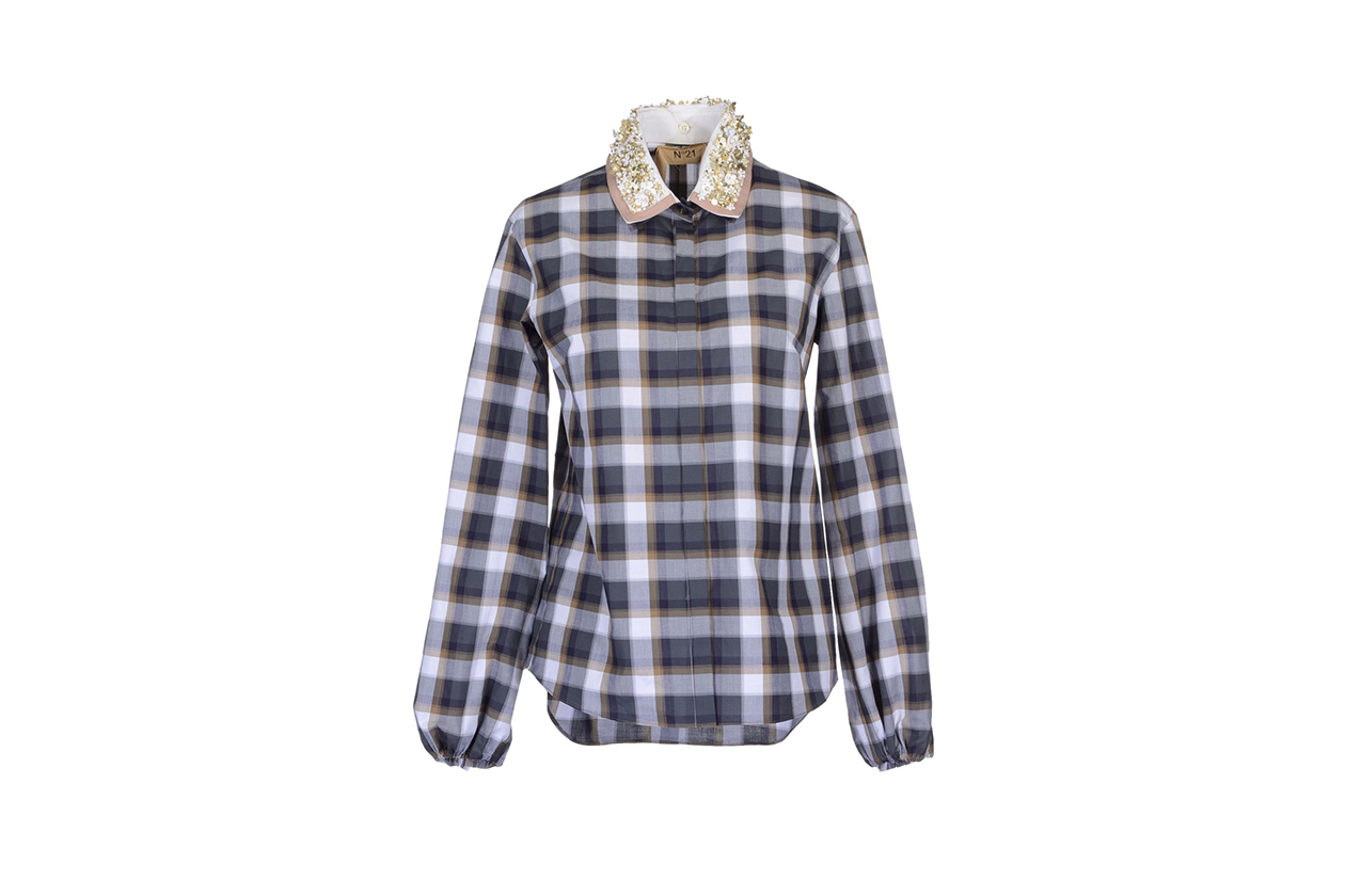 029 Fashion Camicie Tartan peter som