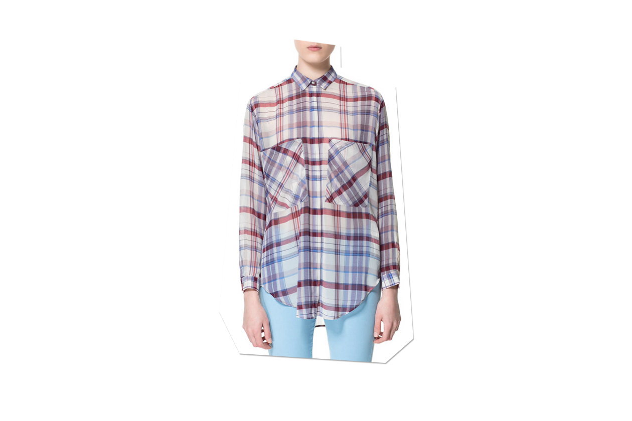 030 Fashion Camicie Tartan zara