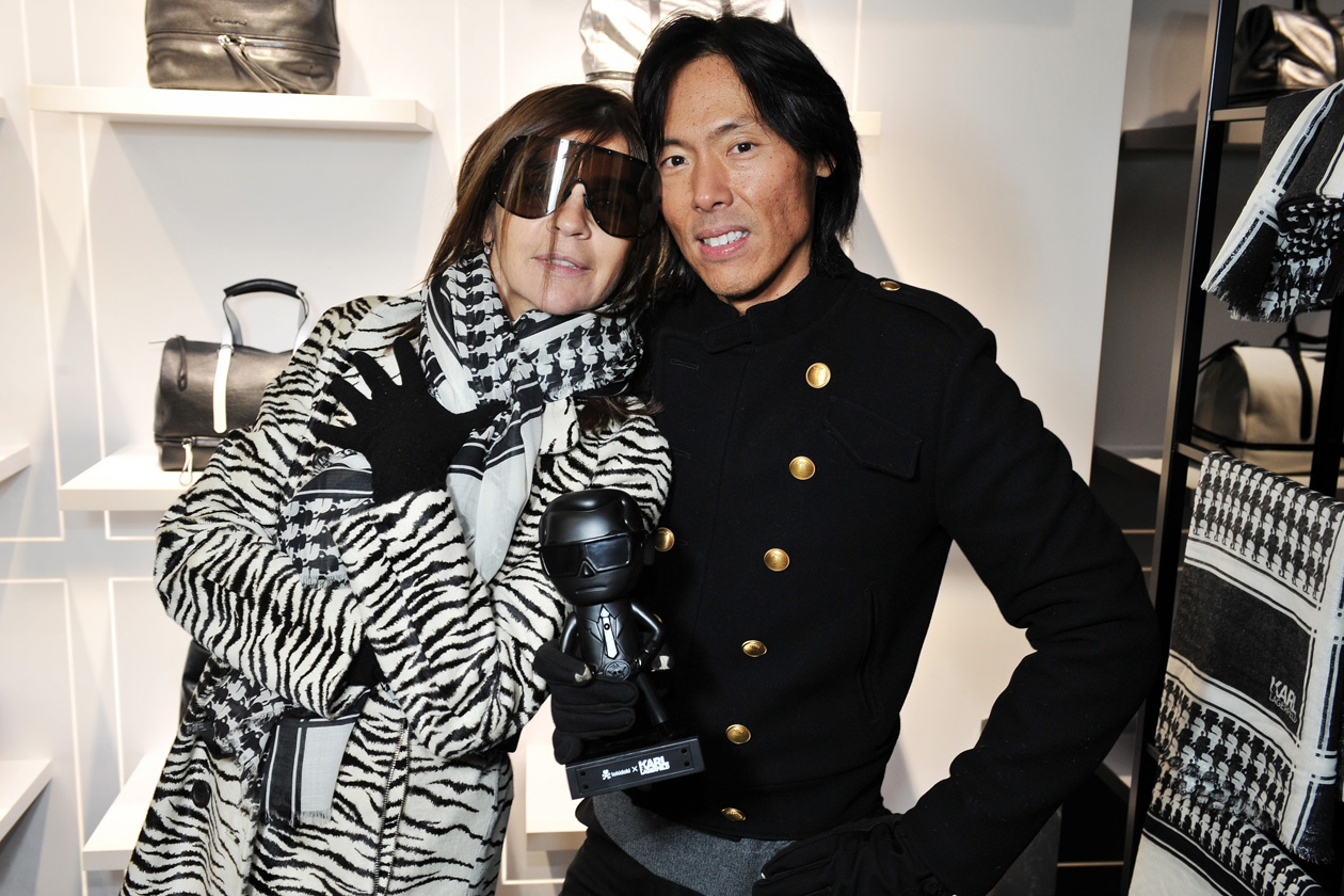 Carine Roitfeld, Stephen Gan & Mister Black