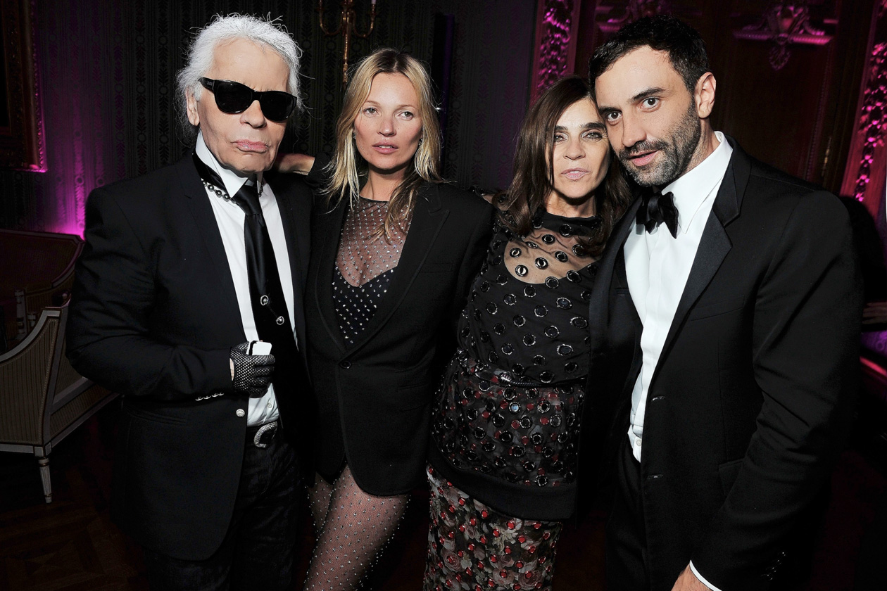 Karl Lagerfeld, Kate Moss, Carine Roitfeld, Riccardo Tisci