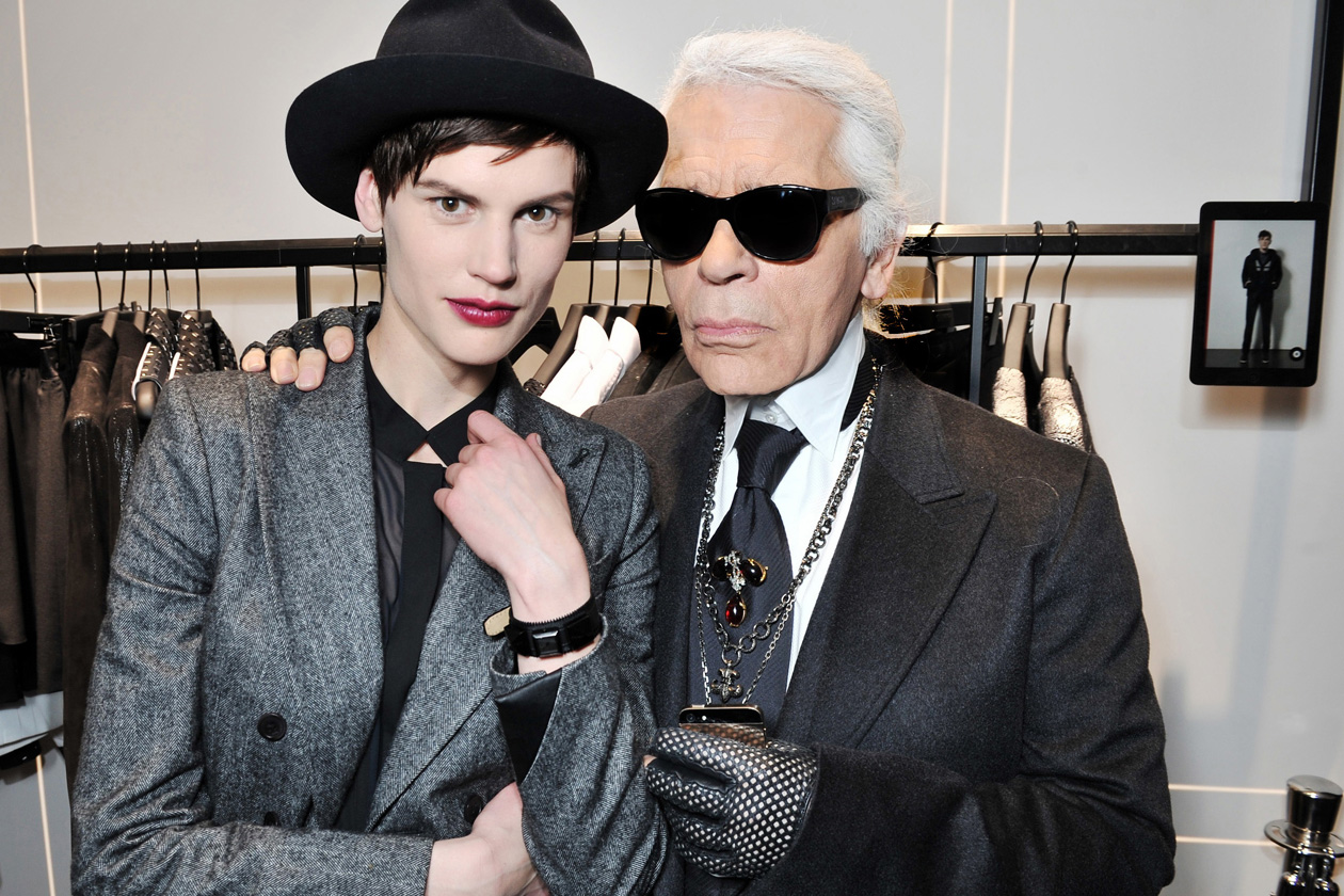 Saskia de Brauw & Karl Lagerfeld