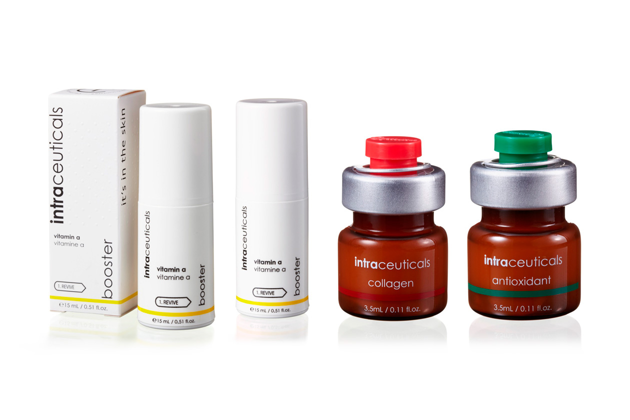 Tre nuovi booster per la Intraceuticals: Antioxidant, Collagen e Vitamin A