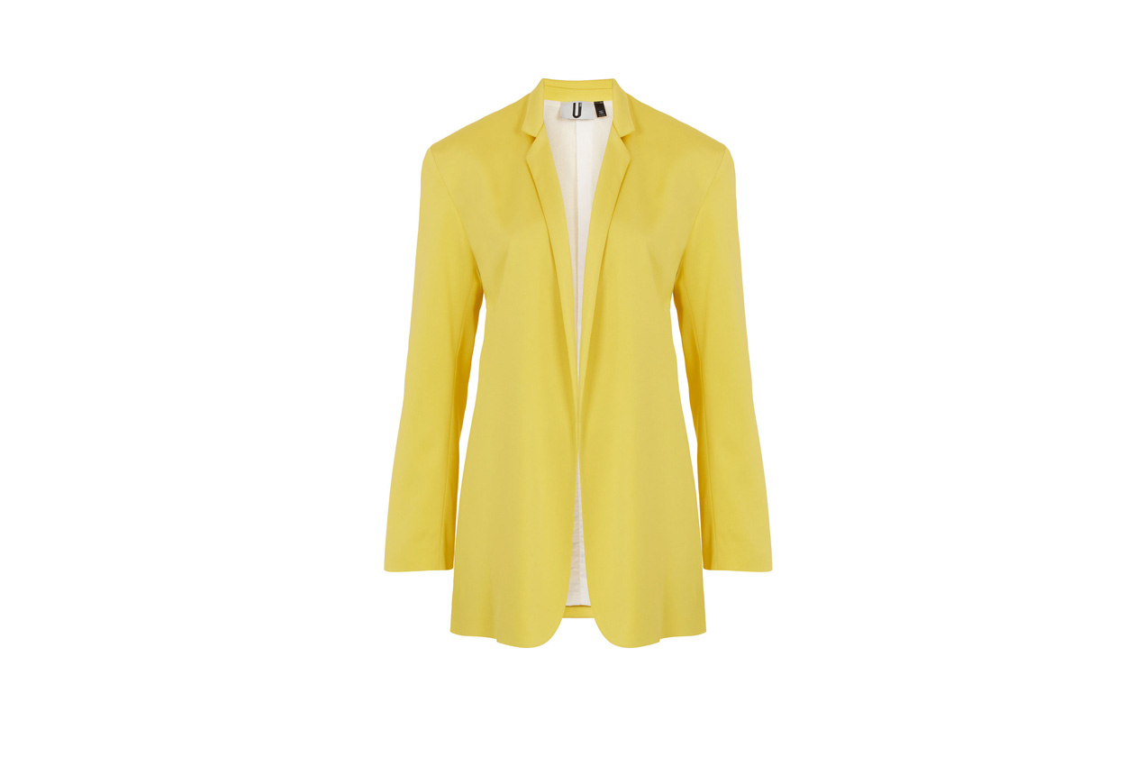 yellow blazer by unique via topshop