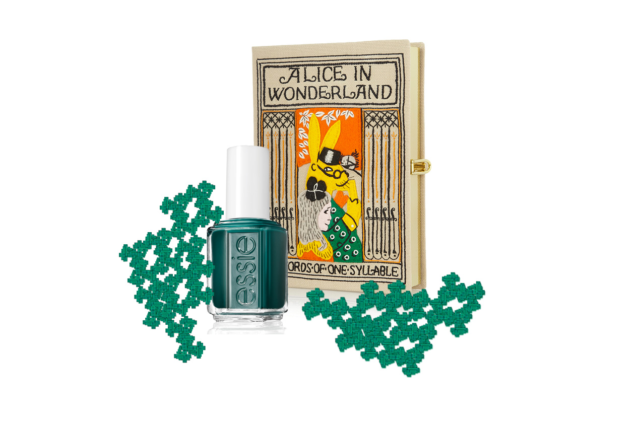 Beauty Clutch e smalti Alice in Wonderland Olympia Le Tan stylenomics essie