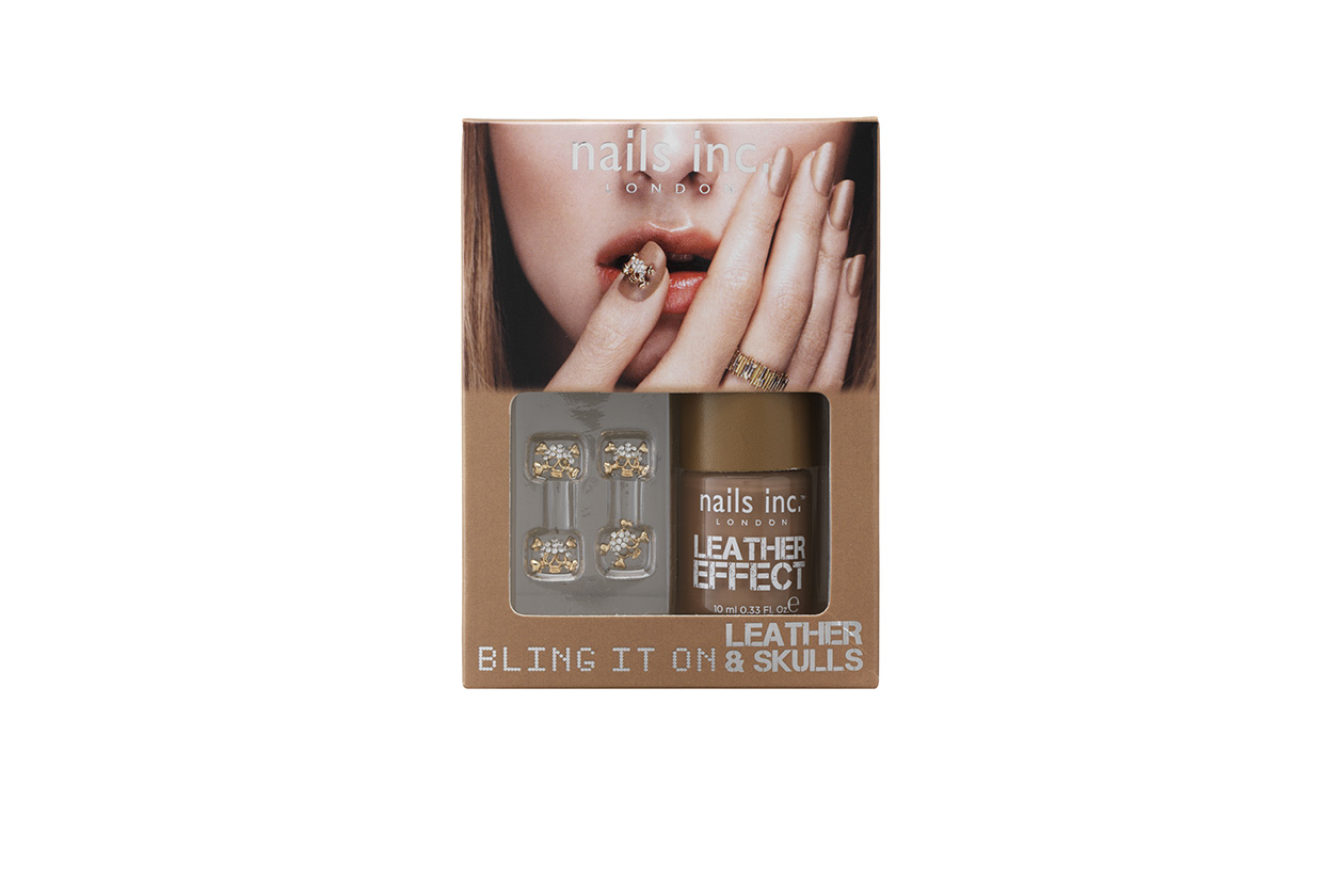 Beauty Smalti effetti speciali Nails Inc Bling it on Leather & Skulls