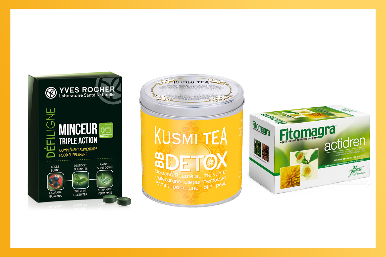 Cominciamo con una dieta detox a base di bevande e soluzioni ad hoc (Kusmi Tea – Aboca – Yves Rocher)