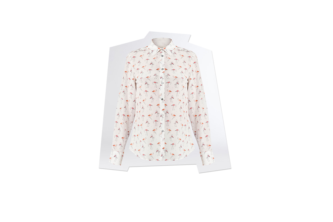 Fashion Toplist California dreaming Blusa a stampa fenicotteri di Weekend Max Mara