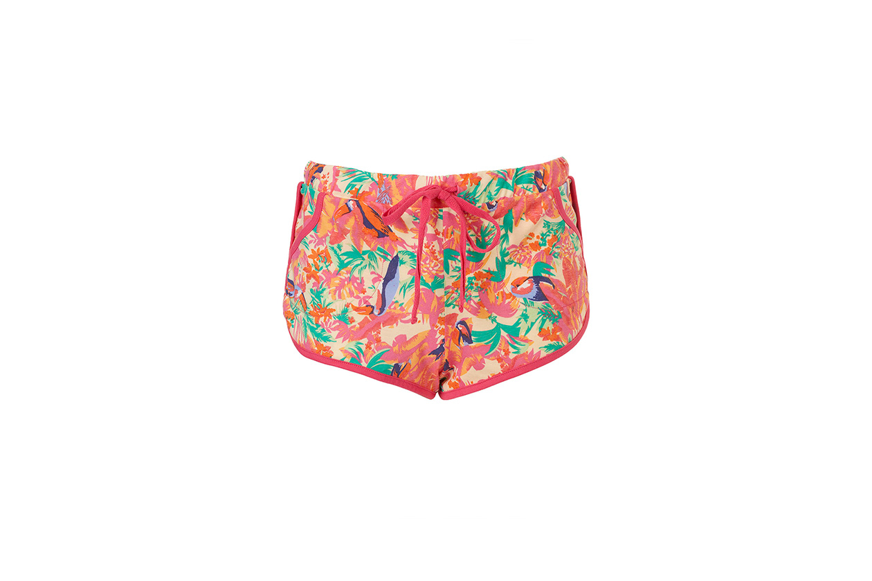 Fashion Toplist California dreaming Parrot runner shorts by Topshop