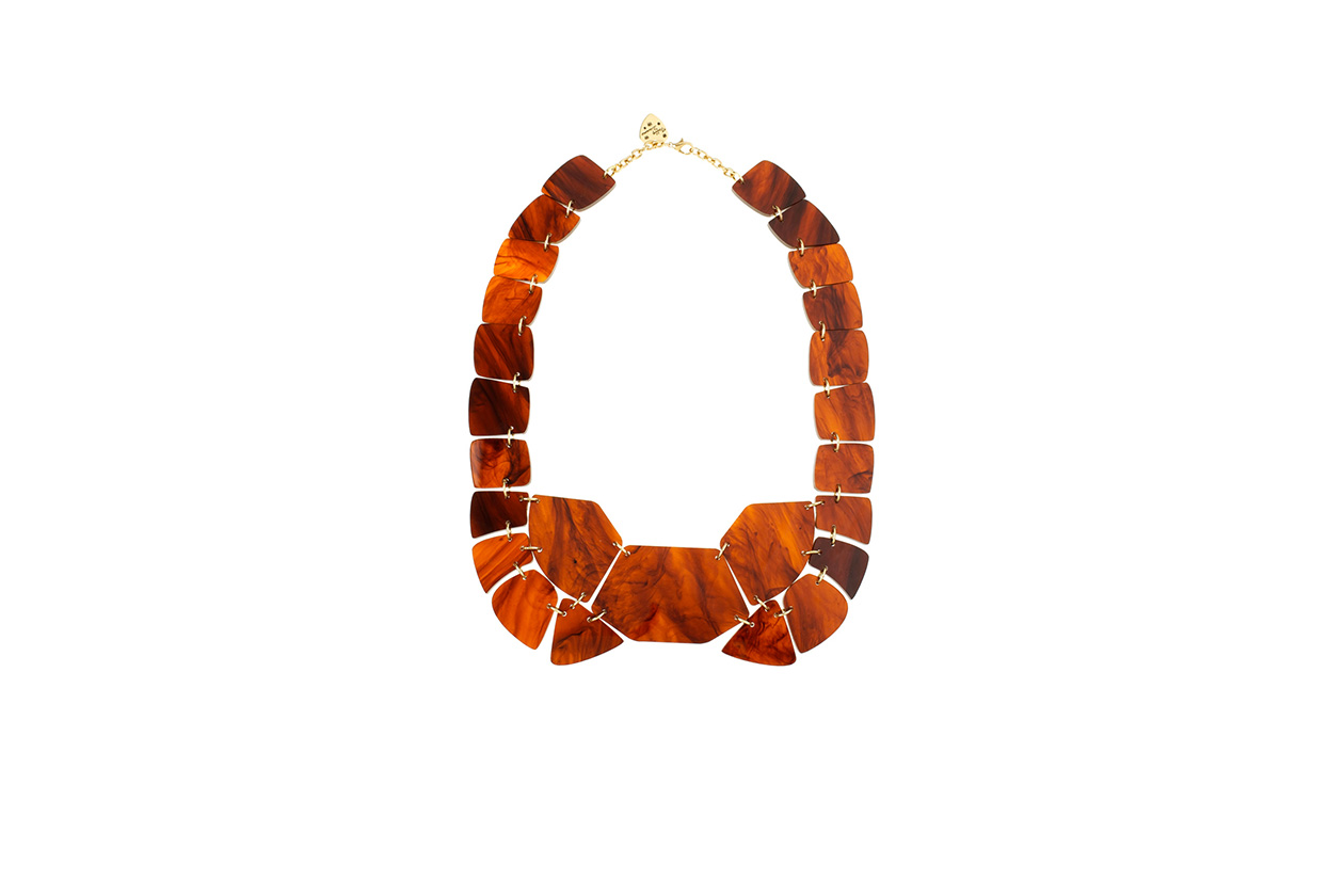 Fashion Toplist California dreaming Tortoise shell link necklace di Tatty devine
