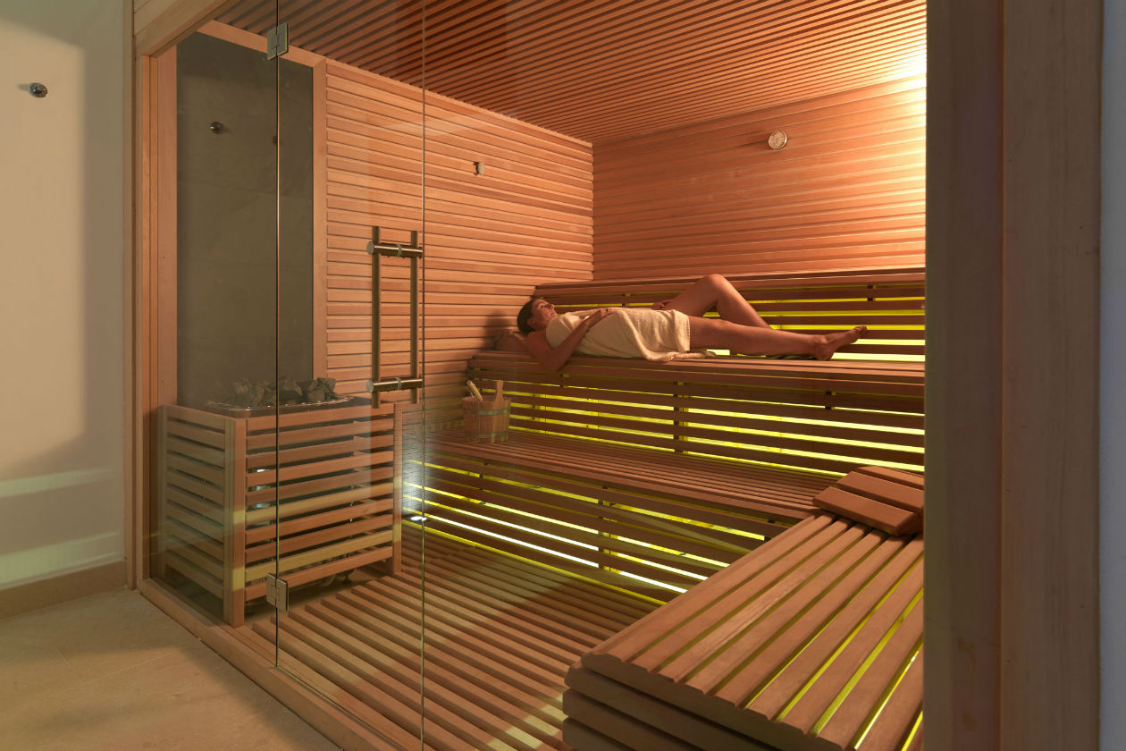 Time to relax alla sauna del Resort Collina d’Oro