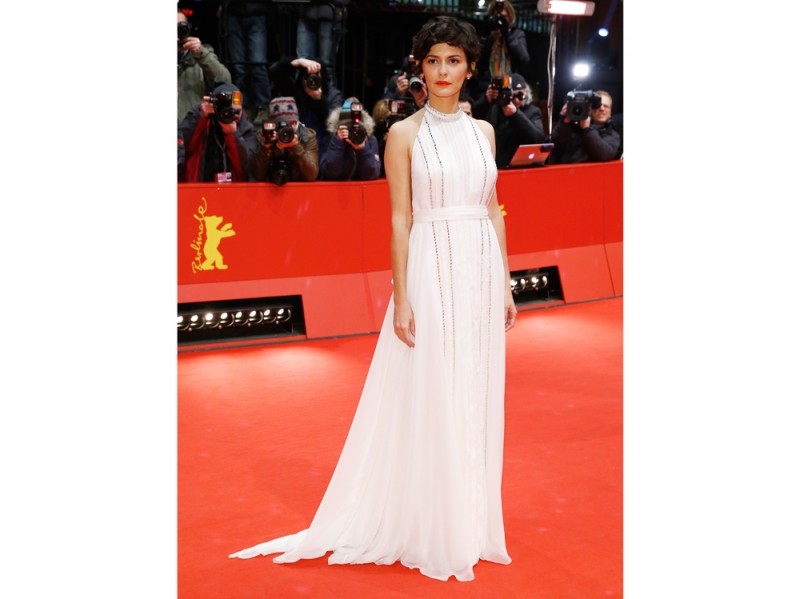 audrey tautou longdress prada getty