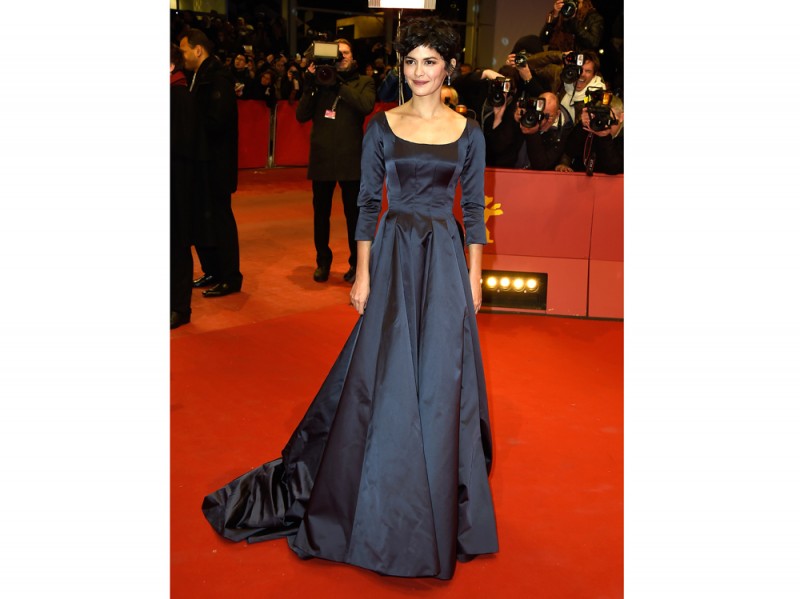 audrey tautou prada gown dress getty