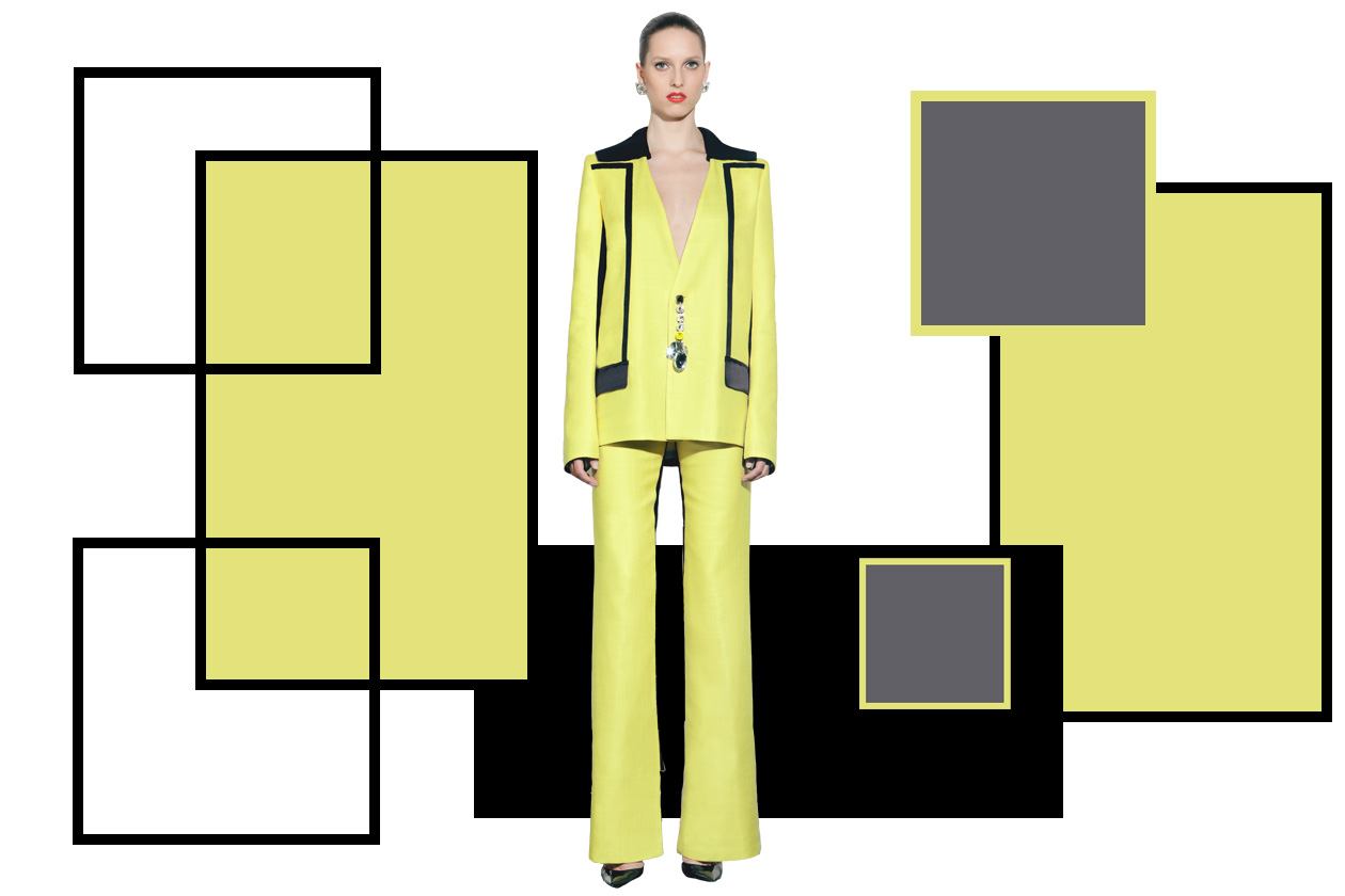 Peet Dullaert SS13 completo giacca giallo