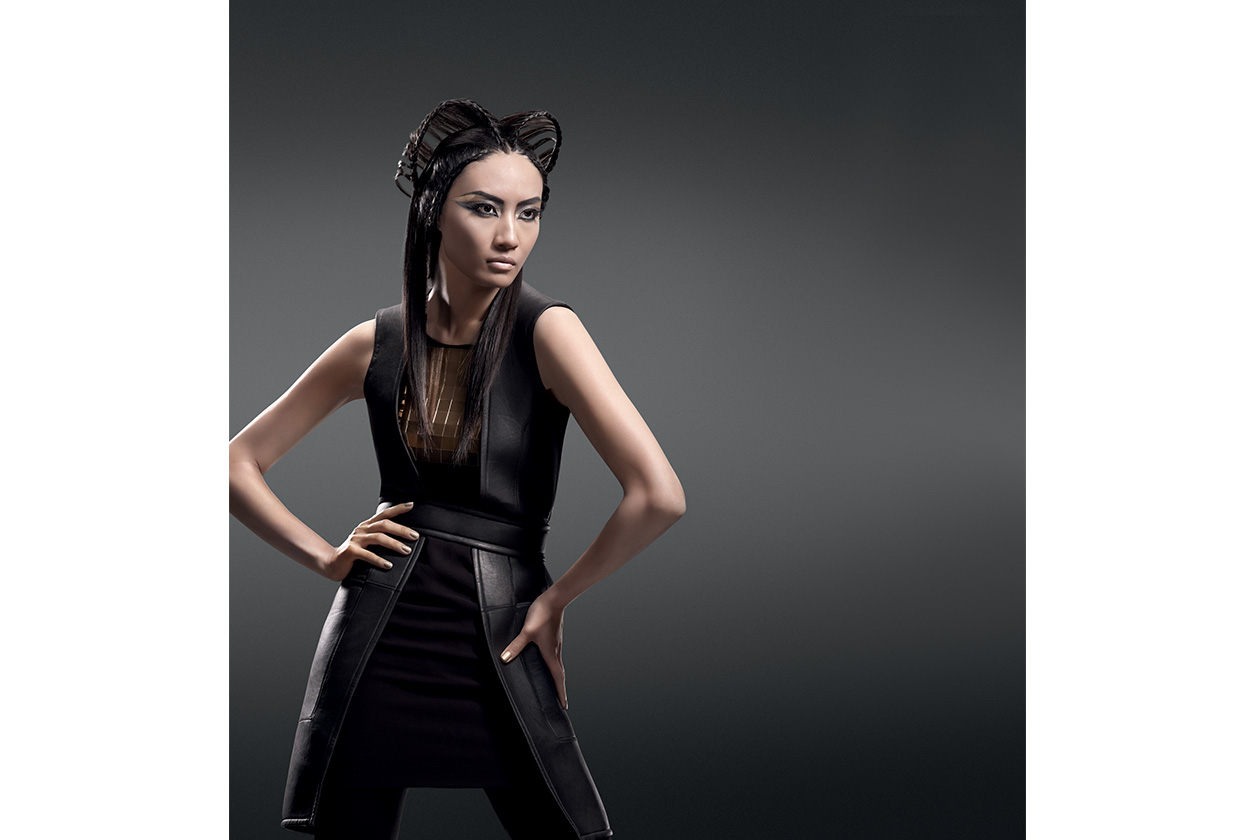 Lo stile metropolitano con un finish da haute couture: è l’hairdo Shangai Allure della collezione Urban Explorers Hairlook by Sebastian Professional
