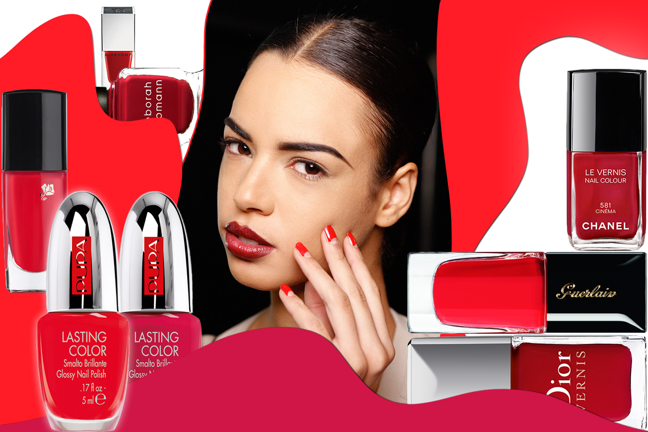 Smalto rosso: l’intramontabile manicure declinata in tutte le sfumature red passion