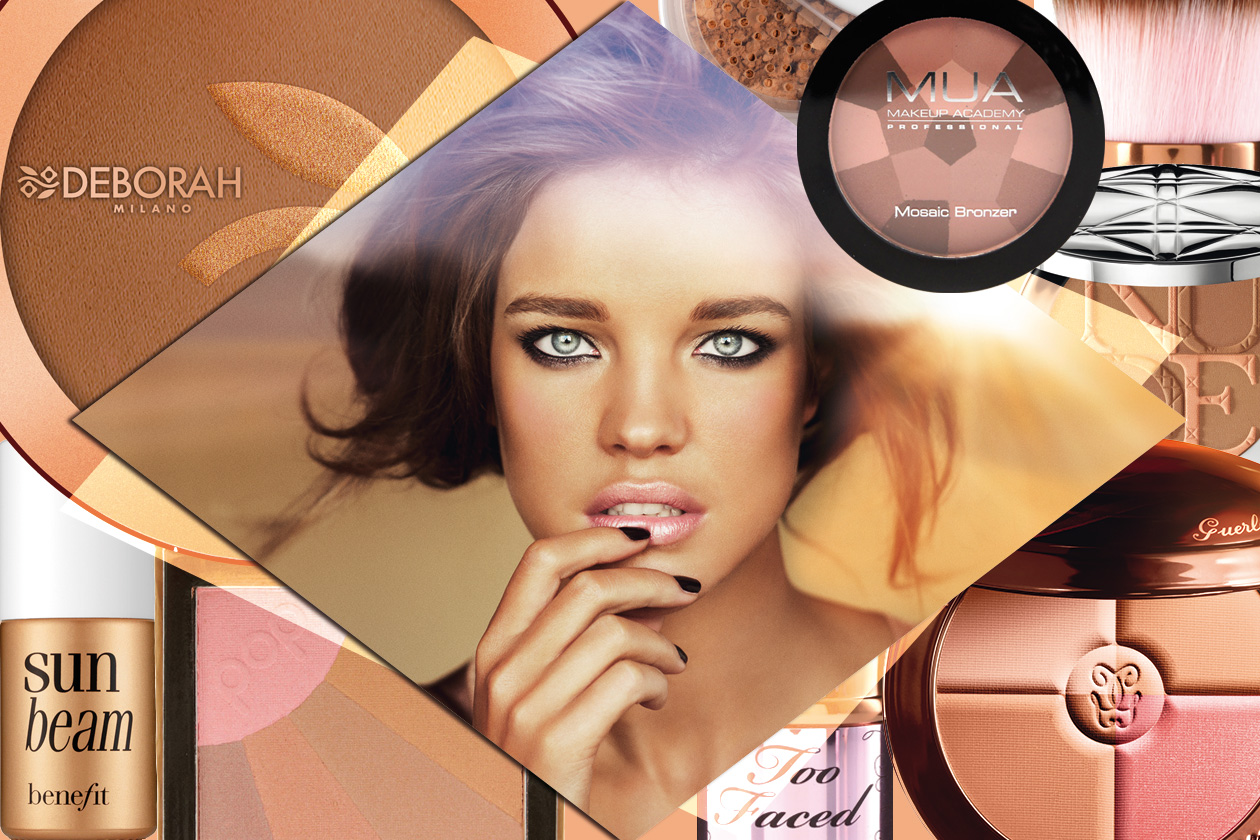 Abbronzatura: pelle baciata dal sole con terre e prodotti bronzer