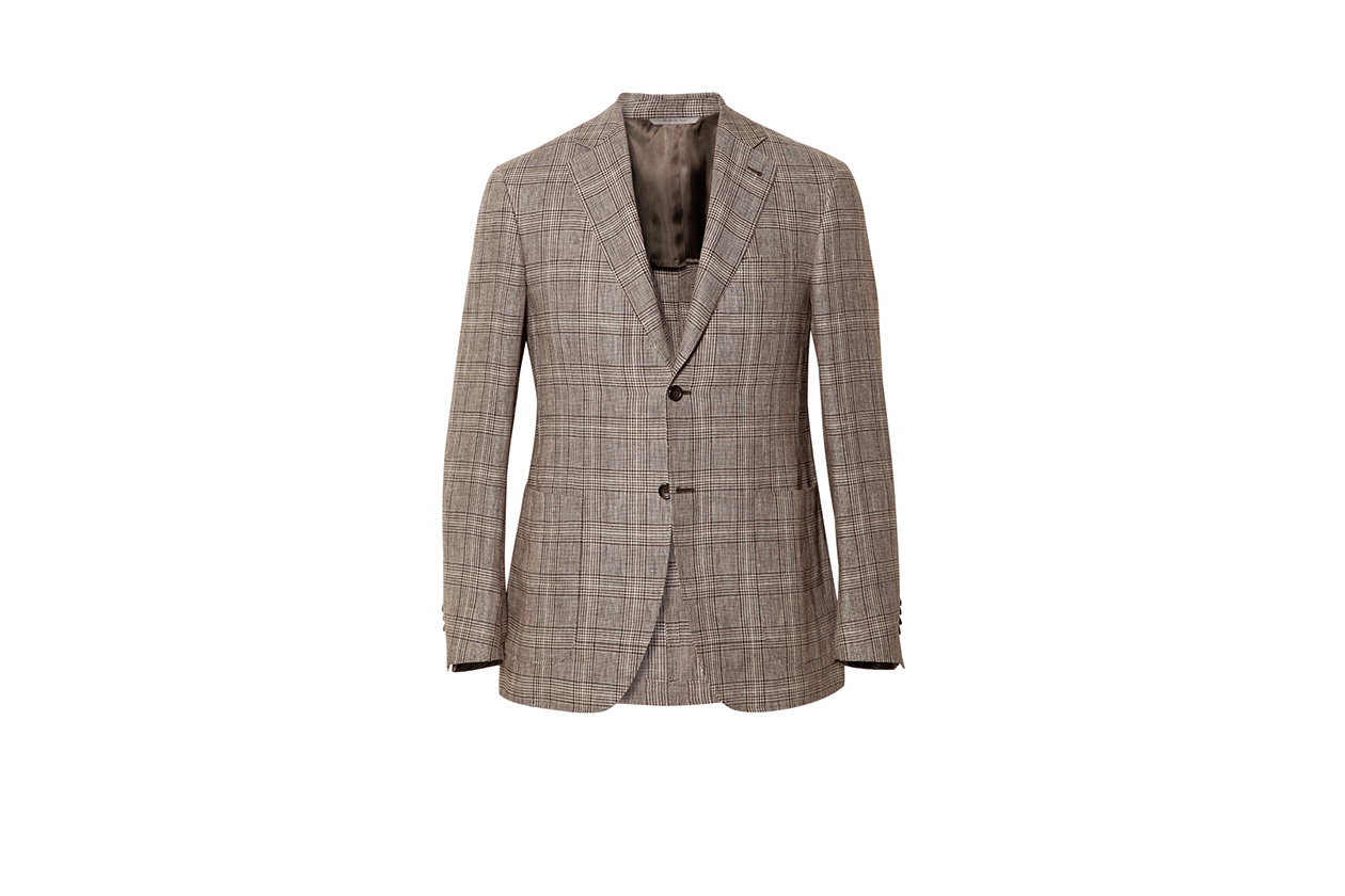 Fashion Get the look Johannes Huebl Jacket blazer check canali