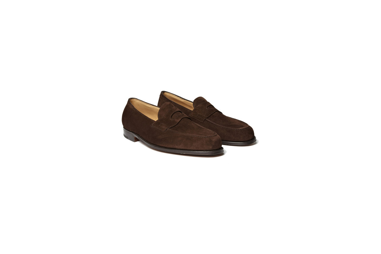 Fashion Get the look Johannes Huebl Pull mocassini camoscio john lobb