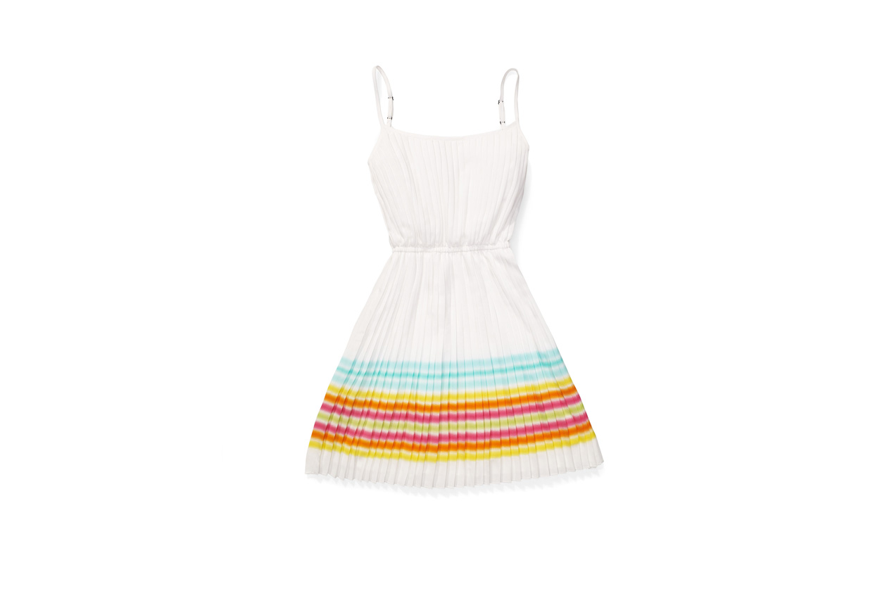 rainbow stripe dress