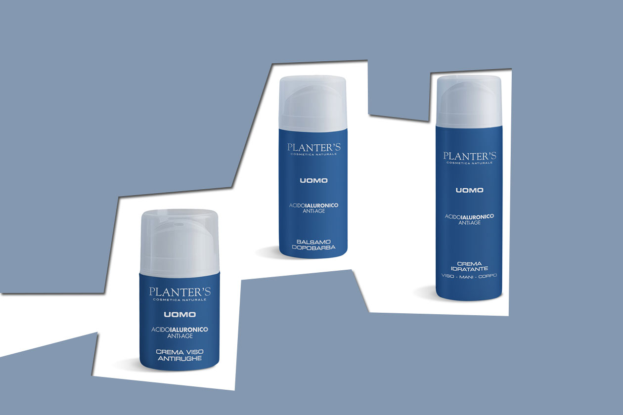 Garantisce tono della pelle e stimola la formazione di collagene: l’acido ialuronico è utile per combattere anche le rughe maschili (Planter’s)
