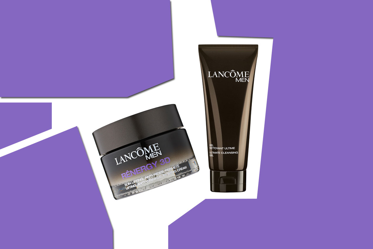 Il Rénergy 3D svolge un’azione lifting mentre il gel Nettoyant Ultime non secca ed è facile da risciacquare (Lancôme)